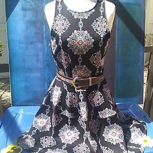 MOSSIMO boho print dress medium